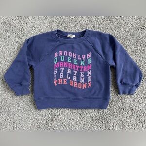 SOLD Crewcuts New York Boroughs Kids’ Sweatshirt - Purple